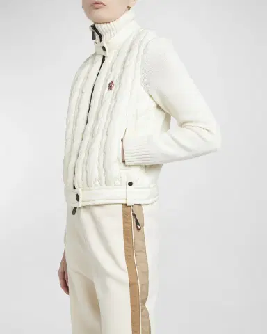 Moncler Grenoble Wool Quilted Zip-Up Cardigan | Thumbnail 7 Moncler Grenoble Wool Quilted Zip-Up Cardigan | Thumbnail 7