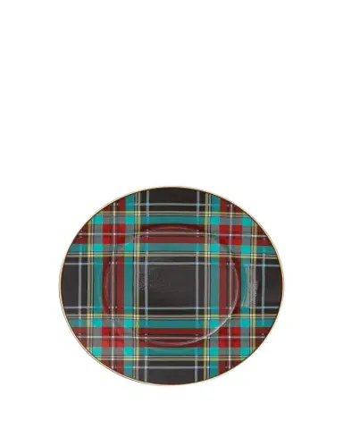 MacKenzie-Childs Tartan Black Salad and Dessert Plate | Thumbnail 1 MacKenzie-Childs Tartan Black Salad and Dessert Plate | Thumbnail 1
