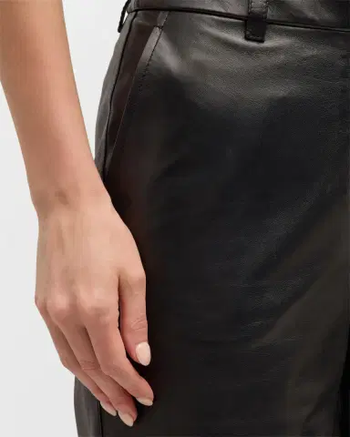 Lafayette 148 New York Sullivan Straight-Leg Nappa Leather Pants | Thumbnail 5 Lafayette 148 New York Sullivan Straight-Leg Nappa Leather Pants | Thumbnail 5