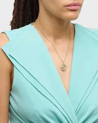 Sydney Evan The Universe Coin on Oval Link Chain Necklace | Thumbnail 2 Sydney Evan The Universe Coin on Oval Link Chain Necklace | Thumbnail 2
