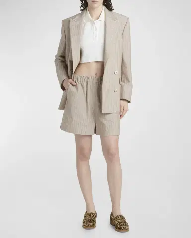 Golden Goose Stripe Jacquard Pull-On Shorts | Thumbnail 2 Golden Goose Stripe Jacquard Pull-On Shorts | Thumbnail 2