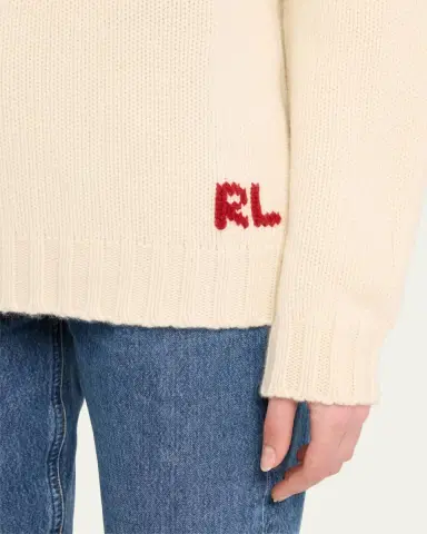 Ralph Lauren Collection Flag Cashmere Crewneck Sweater | Thumbnail 5 Ralph Lauren Collection Flag Cashmere Crewneck Sweater | Thumbnail 5