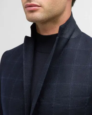 Brioni Men's Wool-Cashmere Windowpane Sport Coat | Thumbnail 7 Brioni Men's Wool-Cashmere Windowpane Sport Coat | Thumbnail 7