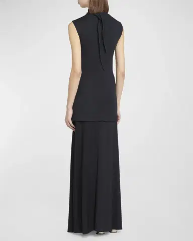 Jil Sander Sleeveless Drop-Waist Layered Maxi Dress | Thumbnail 3 Jil Sander Sleeveless Drop-Waist Layered Maxi Dress | Thumbnail 3