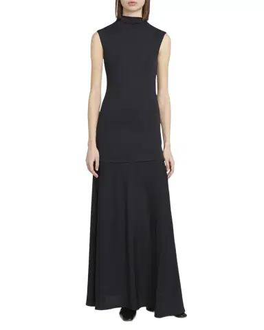 Jil Sander Sleeveless Drop-Waist Layered Maxi Dress | Thumbnail 1 Jil Sander Sleeveless Drop-Waist Layered Maxi Dress | Thumbnail 1