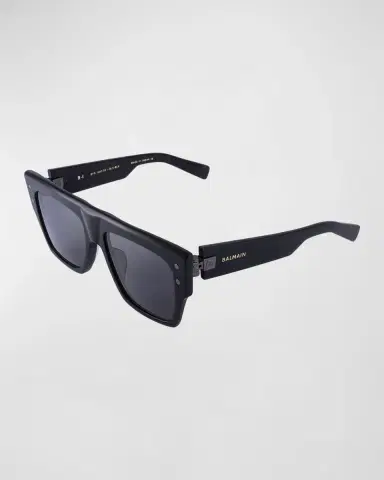 Balmain B-I Acetate Rectangle Sunglasses | Thumbnail 2 Balmain B-I Acetate Rectangle Sunglasses | Thumbnail 2