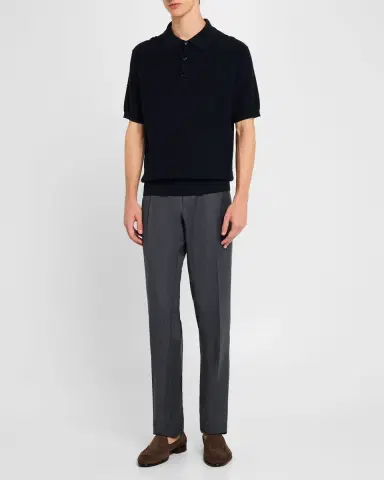 Brioni Men's Textured Wool Dress Pants | Thumbnail 2 Brioni Men's Textured Wool Dress Pants | Thumbnail 2