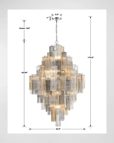 Crystorama Addis 20-Light Chandelier | Thumbnail 4 Crystorama Addis 20-Light Chandelier | Thumbnail 4
