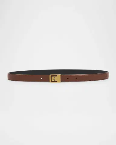 Saint Laurent YSL Buckled Grainy Leather Belt | Thumbnail 3 Saint Laurent YSL Buckled Grainy Leather Belt | Thumbnail 3