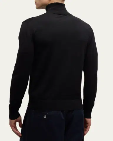 Moncler Men's Solid Wool Turtleneck Sweater | Thumbnail 2 Moncler Men's Solid Wool Turtleneck Sweater | Thumbnail 2