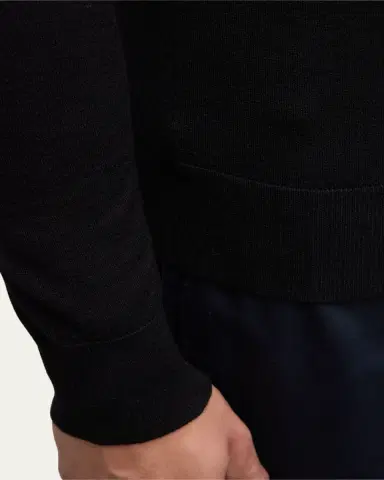 Moncler Men's Solid Wool Turtleneck Sweater | Thumbnail 4 Moncler Men's Solid Wool Turtleneck Sweater | Thumbnail 4