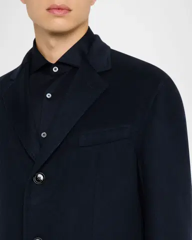 Brioni Men's Wool and Cashmere Double-Face Top Coat | Thumbnail 5 Brioni Men's Wool and Cashmere Double-Face Top Coat | Thumbnail 5