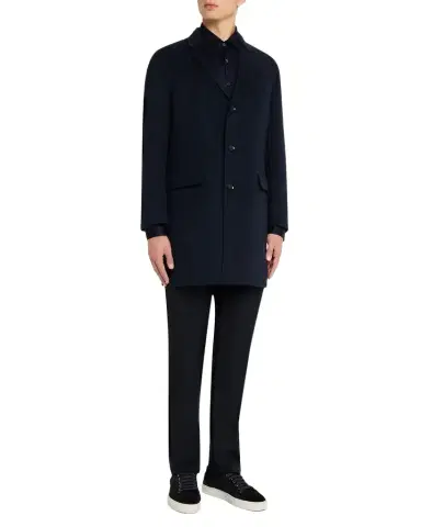Brioni Men's Wool and Cashmere Double-Face Top Coat | Thumbnail 1 Brioni Men's Wool and Cashmere Double-Face Top Coat | Thumbnail 1
