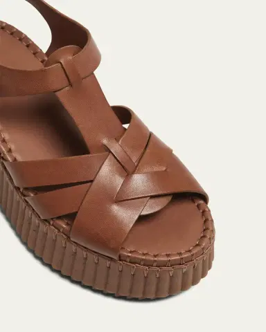 Chloé Nama Leather T-Strap Platform Sandals | Thumbnail 5 Chloé Nama Leather T-Strap Platform Sandals | Thumbnail 5
