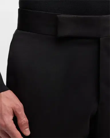 Emporio Armani Men 's Wool Tuxedo Trousers | Thumbnail 5 Emporio Armani Men 's Wool Tuxedo Trousers | Thumbnail 5