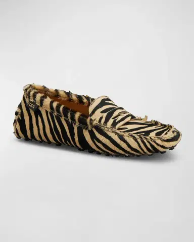Tod 's Gommino Calf Hair Penny Driver Loafers | Thumbnail 2 Tod 's Gommino Calf Hair Penny Driver Loafers | Thumbnail 2