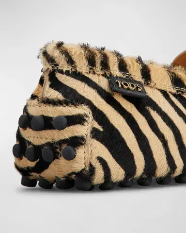 Tod 's Gommino Calf Hair Penny Driver Loafers | Thumbnail 3 Tod 's Gommino Calf Hair Penny Driver Loafers | Thumbnail 3