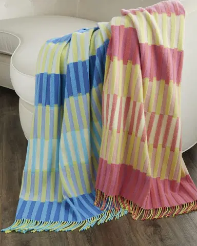Designers Guild Murazzi Porcelain Throw Blanket | Thumbnail 3 Designers Guild Murazzi Porcelain Throw Blanket | Thumbnail 3