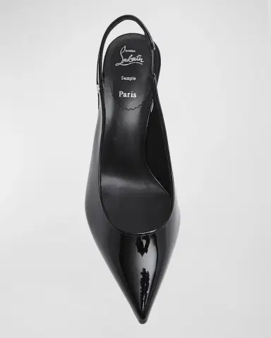 Christian Louboutin 55mm Kate Sporty Patent Slingback Pumps | Thumbnail 3 Christian Louboutin 55mm Kate Sporty Patent Slingback Pumps | Thumbnail 3