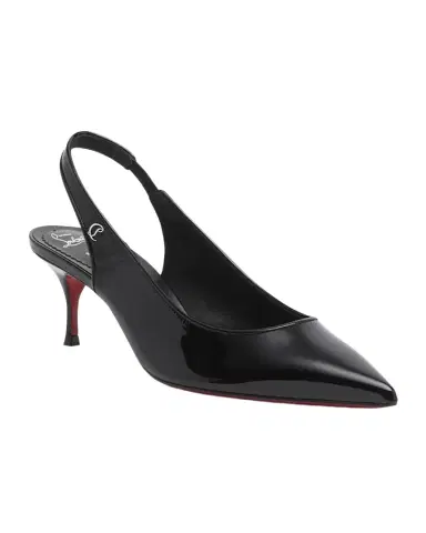 Christian Louboutin 55mm Kate Sporty Patent Slingback Pumps | Thumbnail 1 Christian Louboutin 55mm Kate Sporty Patent Slingback Pumps | Thumbnail 1