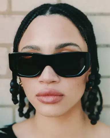 KIMEZE Concept 1 Black Acetate Cat-Eye Sunglasses | Thumbnail 5 KIMEZE Concept 1 Black Acetate Cat-Eye Sunglasses | Thumbnail 5