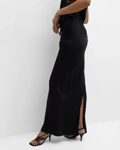 A.L.C. Greta Satin Maxi Skirt | Thumbnail 6 A.L.C. Greta Satin Maxi Skirt | Thumbnail 6