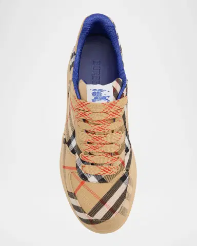 Burberry Men's Check Low-Top Sneakers | Thumbnail 6 Burberry Men's Check Low-Top Sneakers | Thumbnail 6