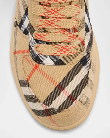 Burberry Men's Check Low-Top Sneakers | Thumbnail 7 Burberry Men's Check Low-Top Sneakers | Thumbnail 7