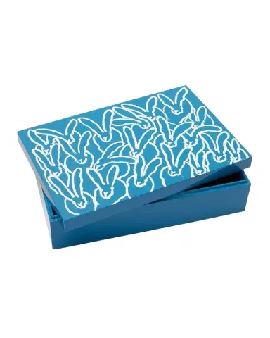 Hunt Slonem French Blue Hutch Easter Treasure Box | Thumbnail 1 Hunt Slonem French Blue Hutch Easter Treasure Box | Thumbnail 1