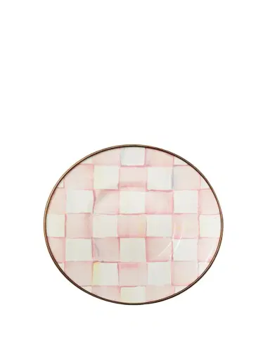 MacKenzie-Childs Rosy Check Enamel Saucer | Thumbnail 1 MacKenzie-Childs Rosy Check Enamel Saucer | Thumbnail 1