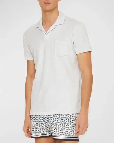 Orlebar Brown Men's Terry Toweling Polo Shirt | Thumbnail 2 Orlebar Brown Men's Terry Toweling Polo Shirt | Thumbnail 2