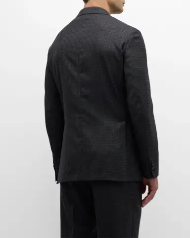 Brioni Men's Wool Houndstooth Suit | Thumbnail 5 Brioni Men's Wool Houndstooth Suit | Thumbnail 5