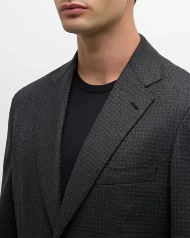 Brioni Men's Wool Houndstooth Suit | Thumbnail 6 Brioni Men's Wool Houndstooth Suit | Thumbnail 6