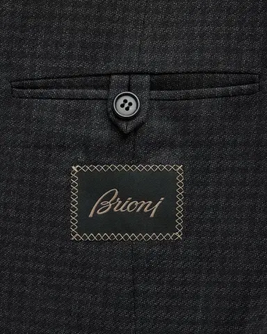 Brioni Men's Wool Houndstooth Suit | Thumbnail 7 Brioni Men's Wool Houndstooth Suit | Thumbnail 7