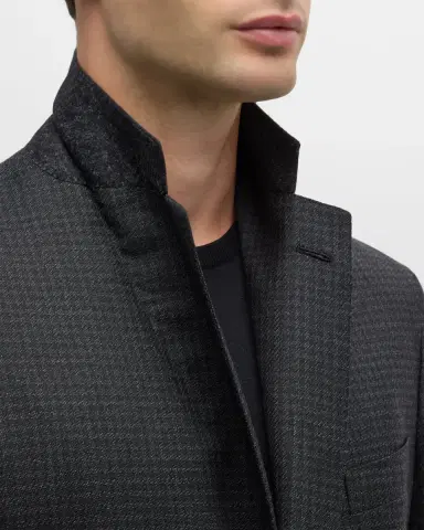 Brioni Men's Wool Houndstooth Suit | Thumbnail 8 Brioni Men's Wool Houndstooth Suit | Thumbnail 8