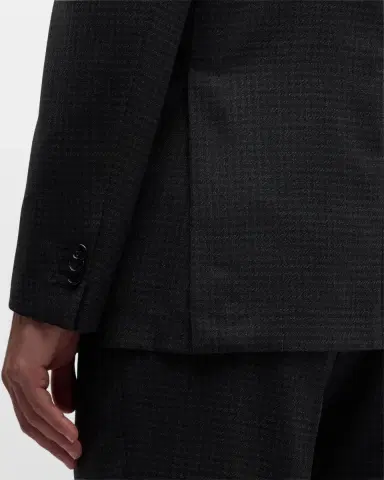 Brioni Men's Wool Houndstooth Suit | Thumbnail 9 Brioni Men's Wool Houndstooth Suit | Thumbnail 9