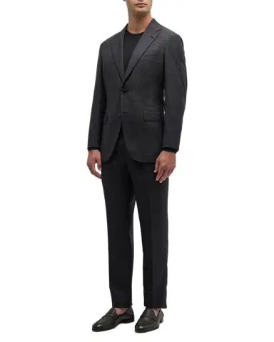 Brioni Men's Wool Houndstooth Suit | Thumbnail 1 Brioni Men's Wool Houndstooth Suit | Thumbnail 1