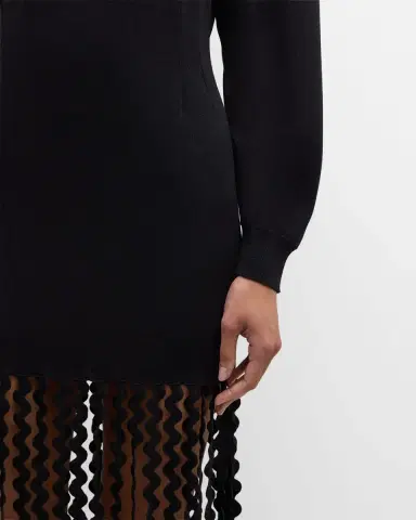 SIMONMILLER Wallis Fringe Knit Midi Dress | Thumbnail 5 SIMONMILLER Wallis Fringe Knit Midi Dress | Thumbnail 5