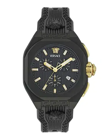 Versace V-Legend Chrono TPU-Strap Watch, 44mm | Thumbnail 1 Versace V-Legend Chrono TPU-Strap Watch, 44mm | Thumbnail 1