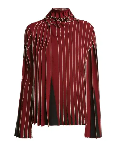 Bottega Veneta Dimensional Mock-Neck Blouse | Thumbnail 1 Bottega Veneta Dimensional Mock-Neck Blouse | Thumbnail 1