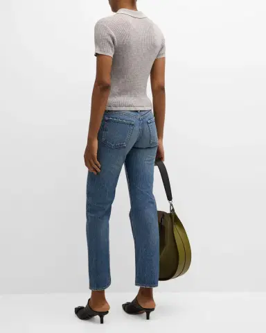 MOUSSY VINTAGE Elfers Wide Straight Mid-Rise Jeans | Thumbnail 5 MOUSSY VINTAGE Elfers Wide Straight Mid-Rise Jeans | Thumbnail 5