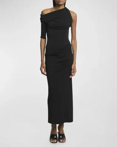 Jacquemus Long Draped Dress | Thumbnail 2 Jacquemus Long Draped Dress | Thumbnail 2