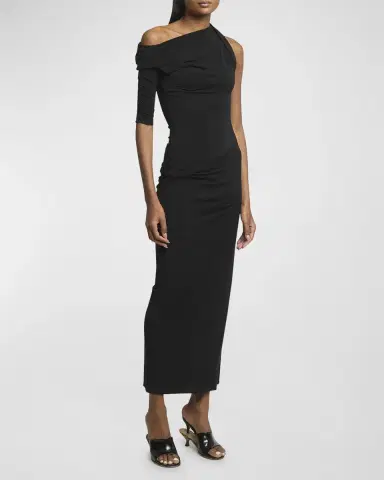 Jacquemus Long Draped Dress | Thumbnail 3 Jacquemus Long Draped Dress | Thumbnail 3