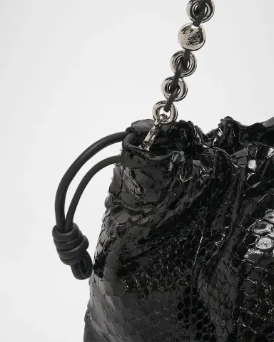 Loewe Flamenco Large Shoulder Bag in Patent Python | Thumbnail 4 Loewe Flamenco Large Shoulder Bag in Patent Python | Thumbnail 4