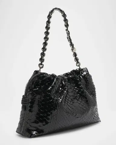 Loewe Flamenco Large Shoulder Bag in Patent Python | Thumbnail 5 Loewe Flamenco Large Shoulder Bag in Patent Python | Thumbnail 5