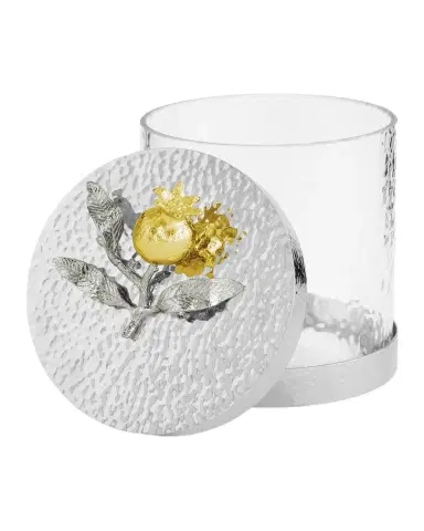 Michael Aram Pomegranate Silver & Gold Extra Small Canister | Thumbnail 1 Michael Aram Pomegranate Silver & Gold Extra Small Canister | Thumbnail 1
