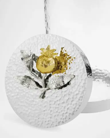 Michael Aram Pomegranate Silver & Gold Medium Canister | Thumbnail 2 Michael Aram Pomegranate Silver & Gold Medium Canister | Thumbnail 2