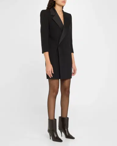 Saint Laurent Niki Leather YSL Buckle Ankle Booties | Thumbnail 2 Saint Laurent Niki Leather YSL Buckle Ankle Booties | Thumbnail 2