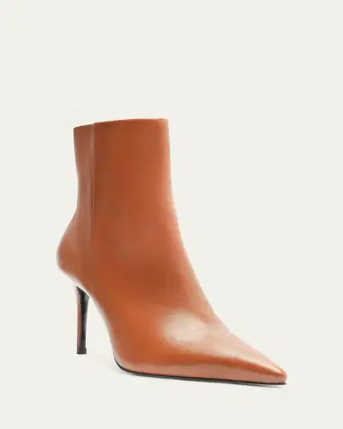 Schutz Mikki Leather Stiletto Zip Booties | Thumbnail 2 Schutz Mikki Leather Stiletto Zip Booties | Thumbnail 2