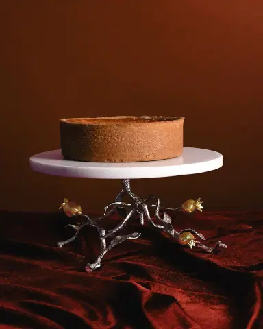 Michael Aram Pomegranate Silver & Gold Cake Stand with 24K Goldplate | Thumbnail 5 Michael Aram Pomegranate Silver & Gold Cake Stand with 24K Goldplate | Thumbnail 5